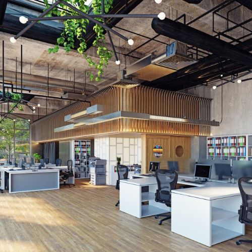 Office interior carpenter